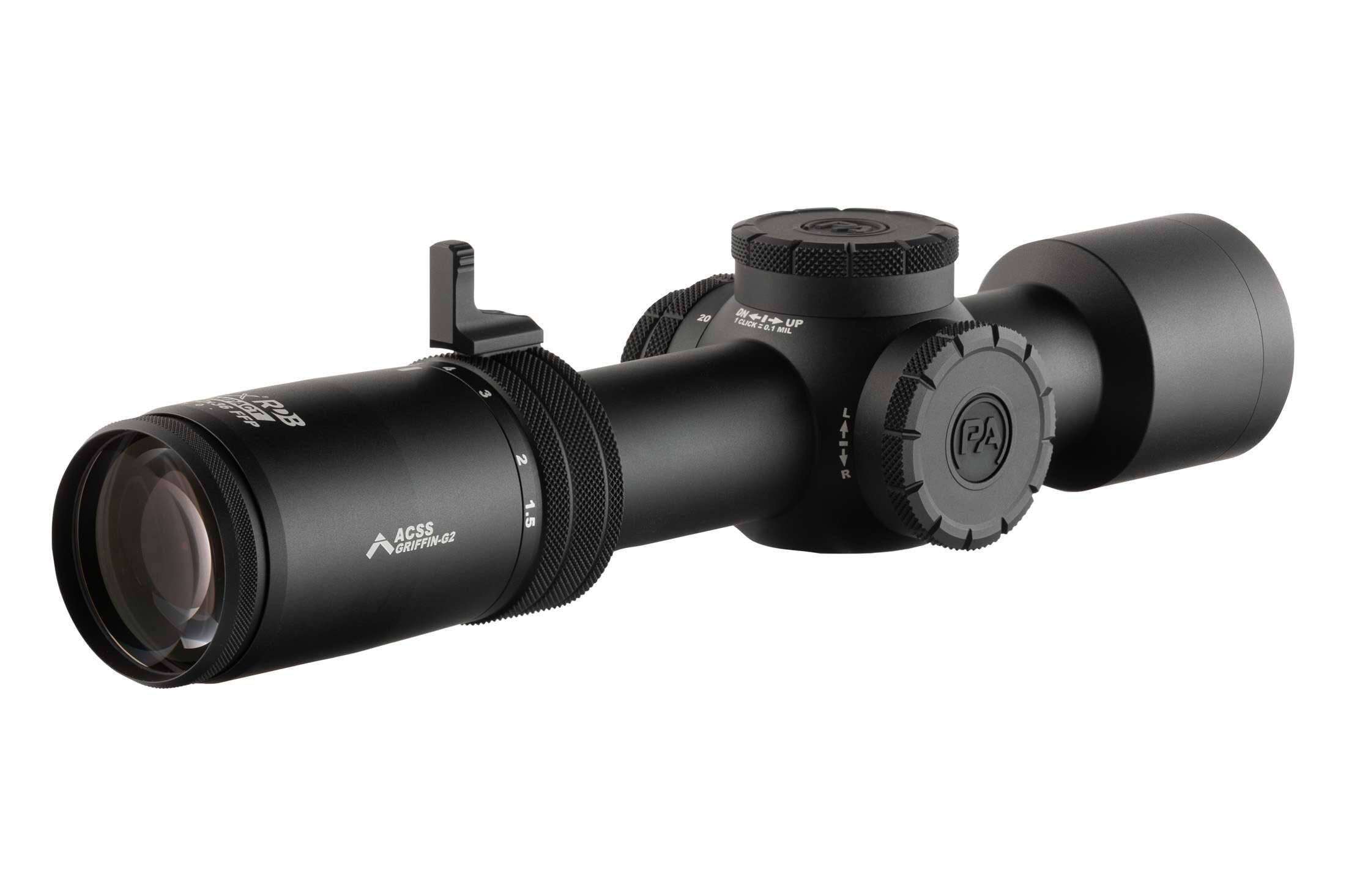 Primary Arms Compact PLxC 1.5-12X36mm FFP RDB Rifle Scope - Illuminated ACSS Griffin MIL Reticle - Gen II - Image 3