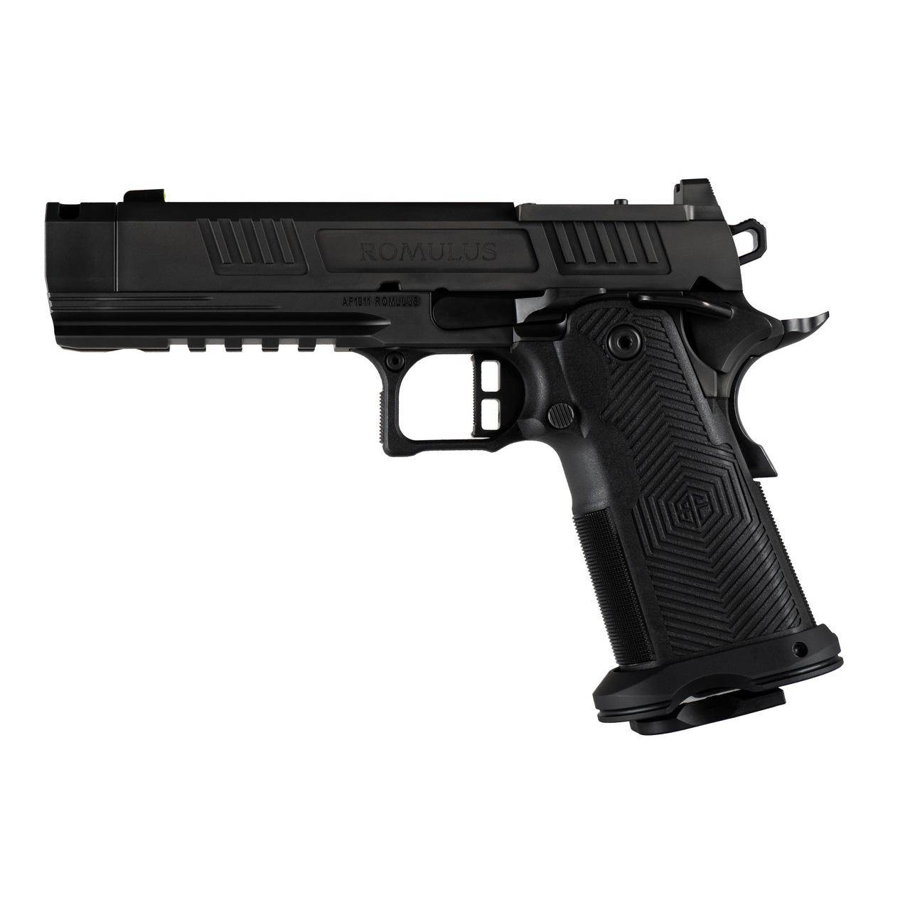 Alpha Foxtrot AF1911-ROMULUS Handgun DLC Finish 9mm Luger 17(1)&20(1)rd Magazines 4.25" Compensated Threaded Barrel - Image 4