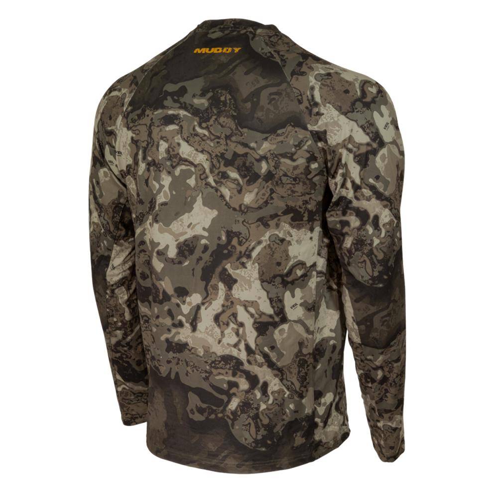 Muddy Base Layer Crew Long Sleeve Shirt Veil Canyon Grey XL - Image 2