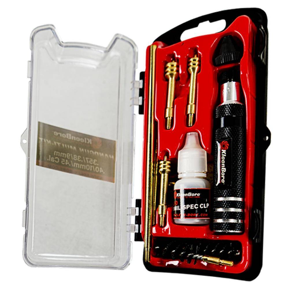 KleenBore Multi-Handgun Cleaning Kit .38/9mm Luger/10mm/.40/.45 Caliber - Image 2
