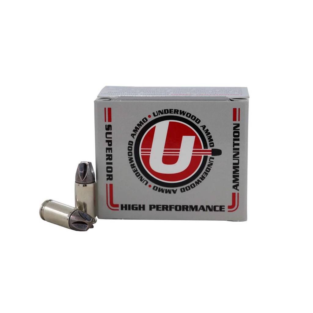Underwood Ammo Xtreme Defender Handgun Ammunition 9mm Luger 90 gr Solid 1400 fps 20/ct