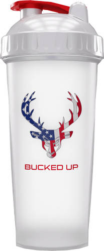 BUCKED UP SHAKER 28OZ WHITE &