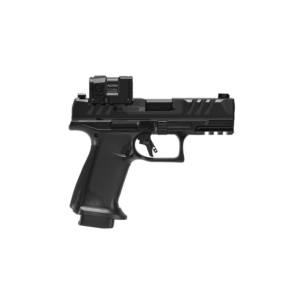 Walther PDP F-Series PRO ACRO Handgun 9mm Luger 18rd Magazine (3) 4" Barrel Black Aimpoint ACRO P2