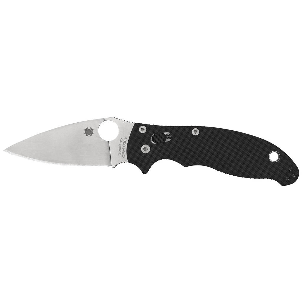 SPYDERCO MANIX 2 BLACK G10 PLAINEDGE