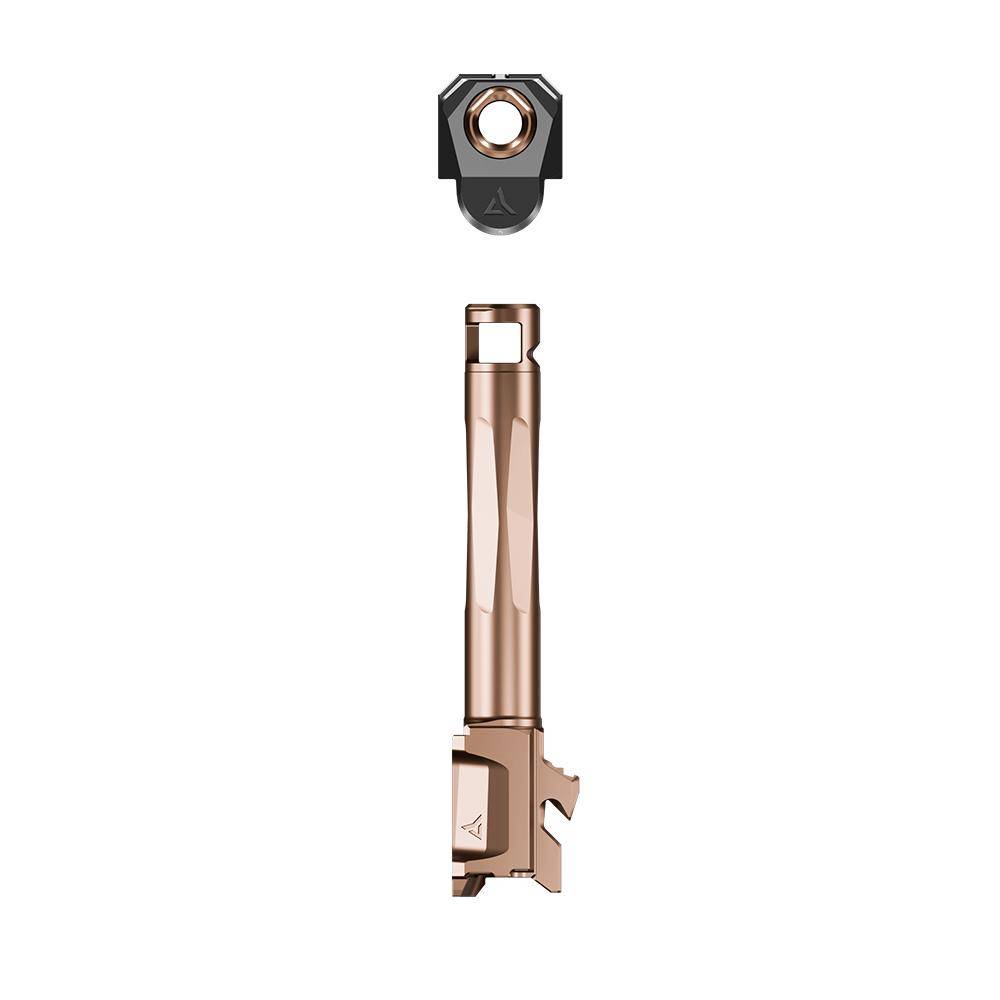 Radian Weapons Afterburner and Ramjet Combo Ported Barrel and Compensator for Glock Gen 6 19/45 Bronze