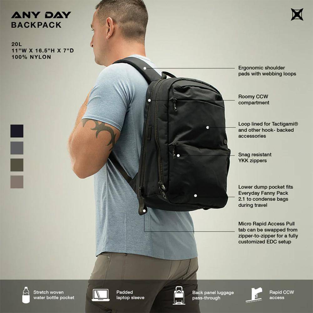 VertX Any Day Backpack Outpost Tan - Image 8
