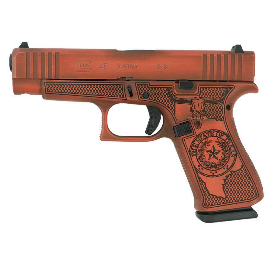 Glock 48 Custom "Texas Orange" Handgun 9mm Luger 10rd Magazines (2) 4.17" Barrel Austria - Image 4