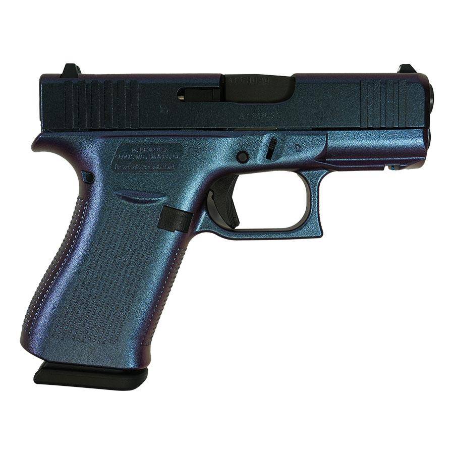 Glock 43X Mongoose Purple Handgun 9mm Luger 10rd Magazines(2) 3.4" Barrel Accessory Rail USA Made
