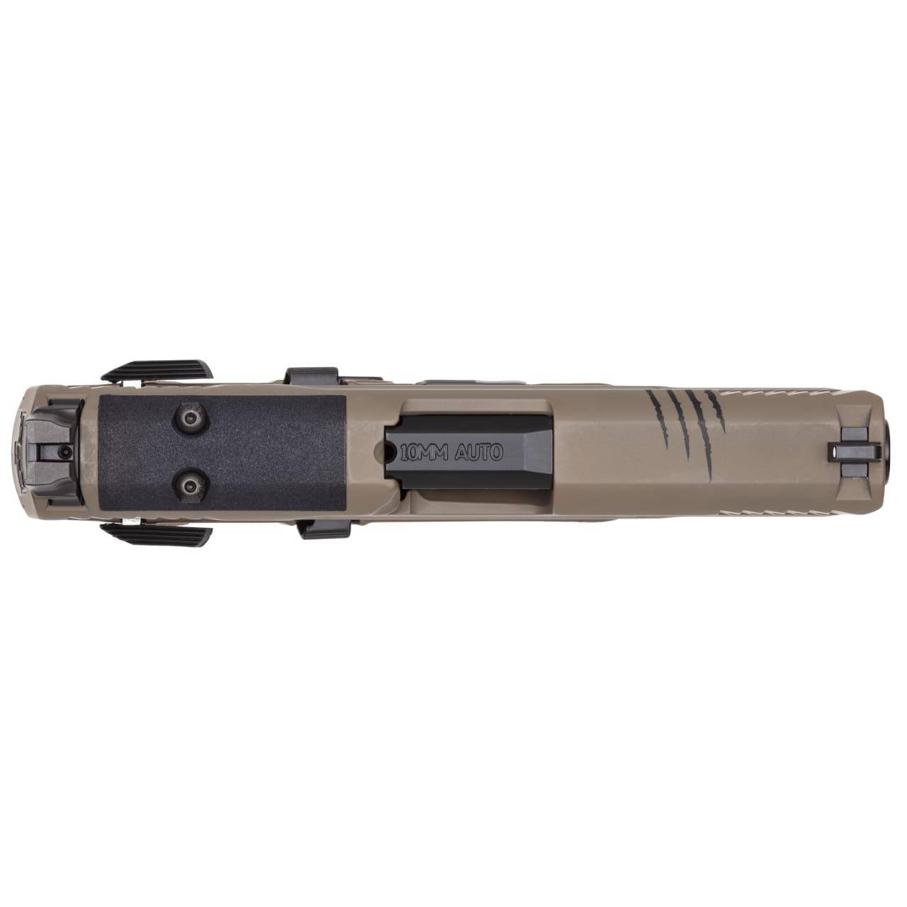 S&W M&P10 2.0 Or Thumb Safety Limited Edition Backpacker Handgun 10mm Auto 15rd Magazines(2) 4" Barrel FDE - Image 4