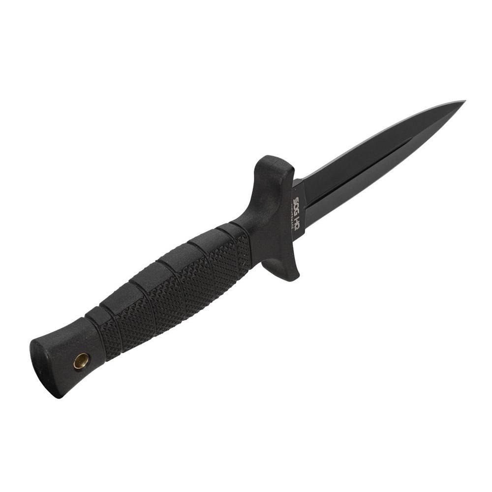 SOG Knives Nightshade Fixed Knife 4-3/4" Spear Point Blade Black - Image 3