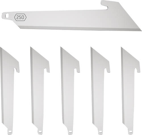 Outdoor Edge 2-1/2" Utility Blade Pack Stainless 6/ct - Image 4