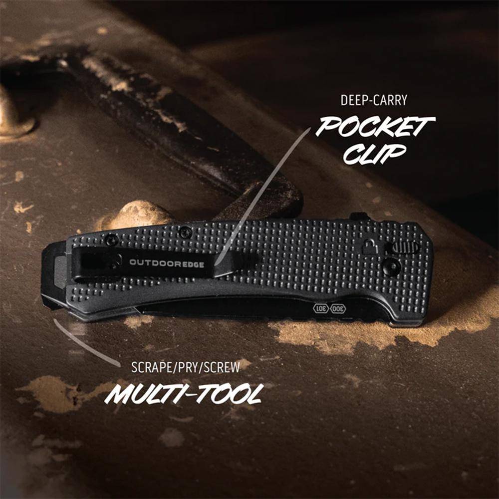 Outdoor Edge Razor XD3 Replaceable Blade Folding Knife 3" Blades Charcoal - Image 4