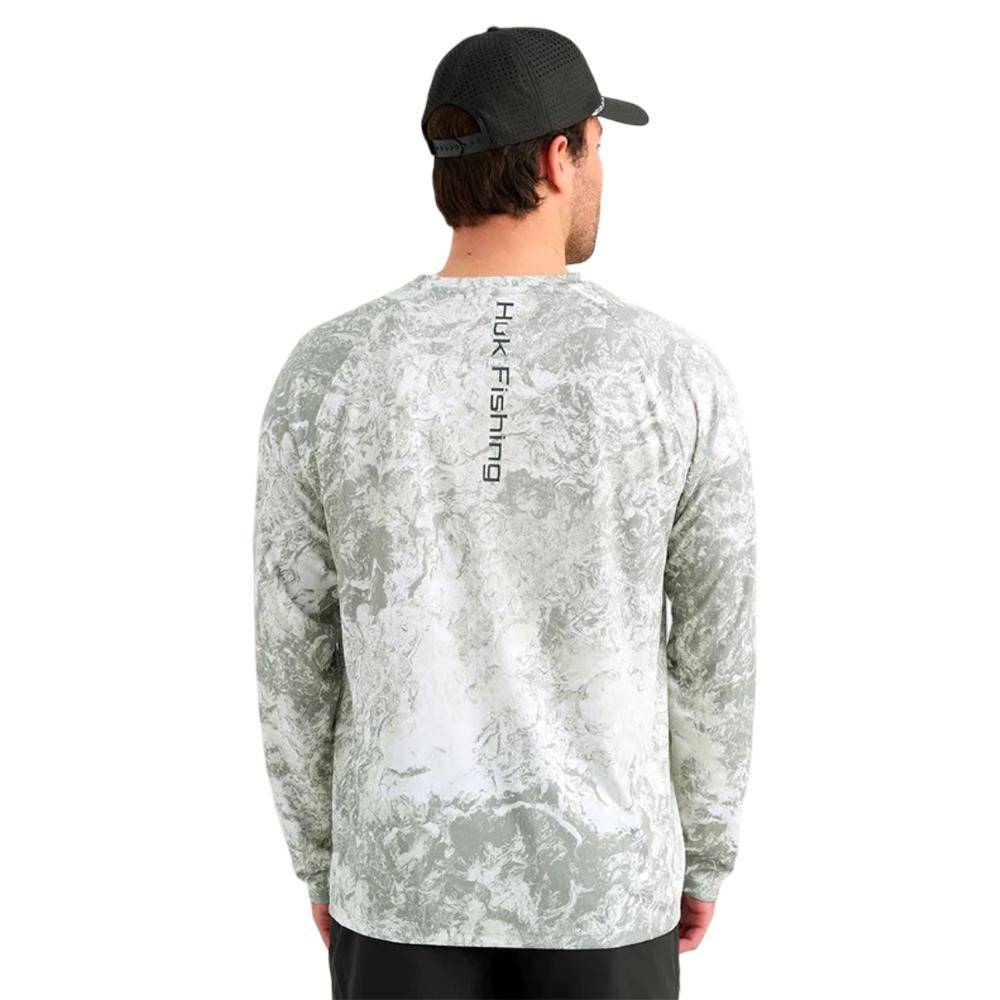 Huk Mossy Oak Pursuit Performance Long Sleeve Crew Shirt MO Seagrass 2XL - Image 2