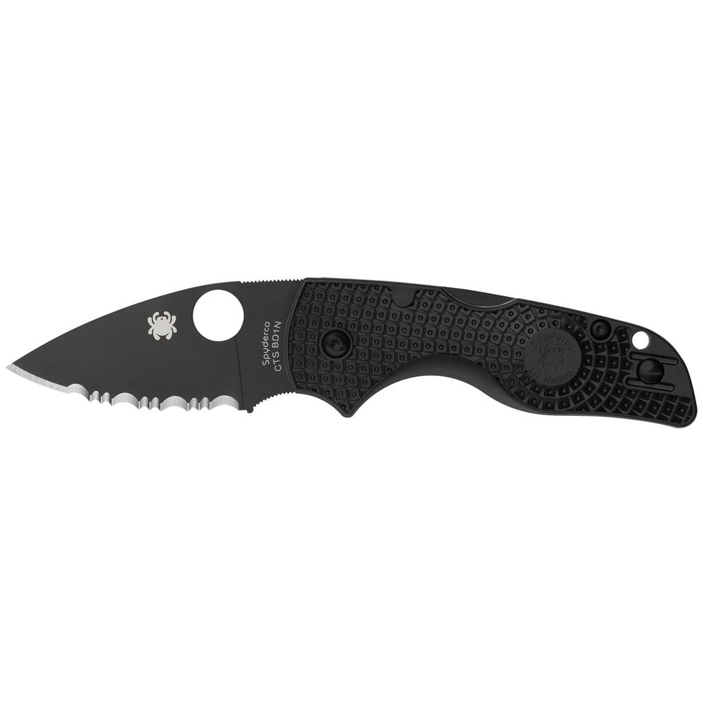 SPYDERCO LIL NATIVE LW BLK/BLK SRTD