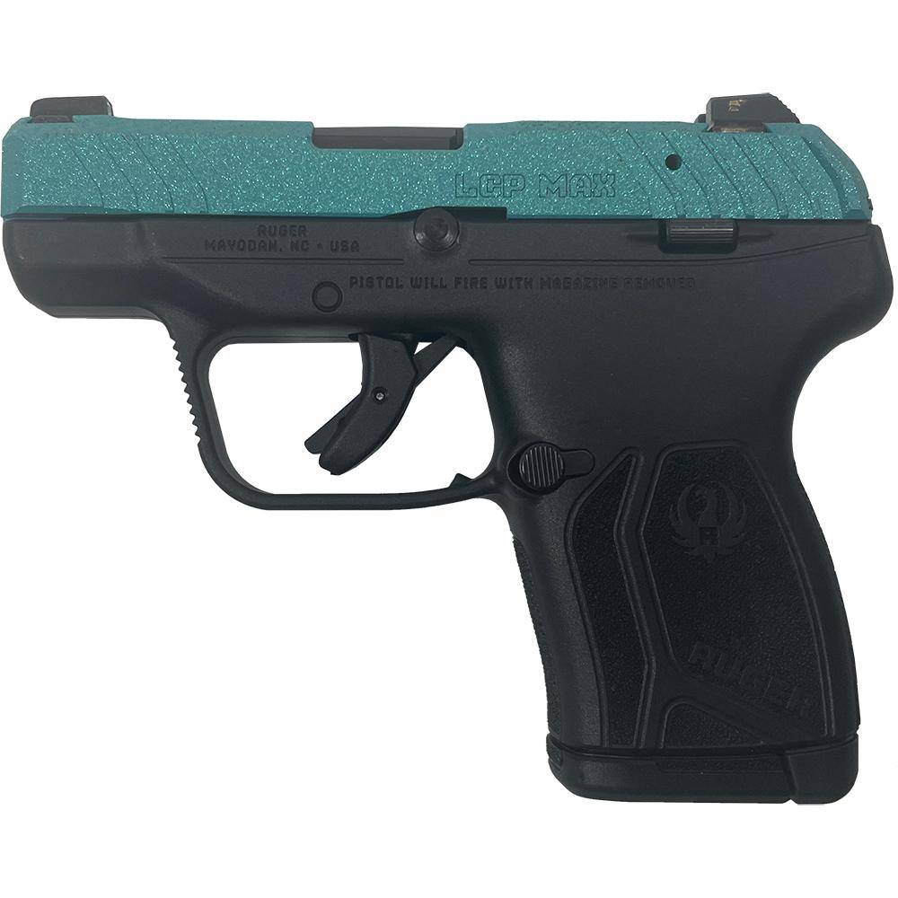 Ruger LCP 380 Max CSSI Exclusive Robin's Egg Blue Glitter Handgun .380 Auto 10rd Magazine 2.75" Barrel - Image 2
