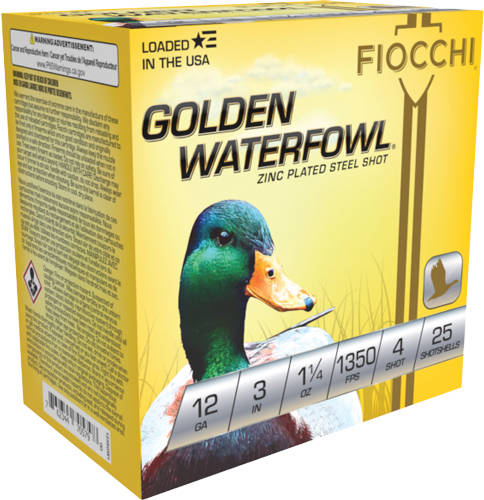 FIOCCHI 12GA #4 GOLDEN 25/250 - Image 2