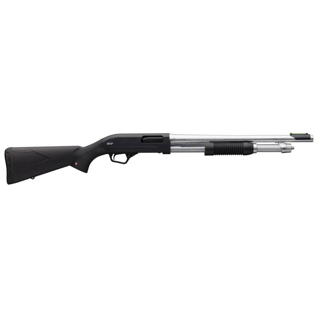 Winchester SXP Marine Defender Shotgun 12ga 3" Chamber 5rd Capacity 18" Matte Chrome Barrel Black Synthetic Stock