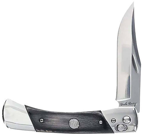 Uncle Henry PLB7 Bear Paw Folding Knife 3-4/5" Clip Point Blade Black - Image 2