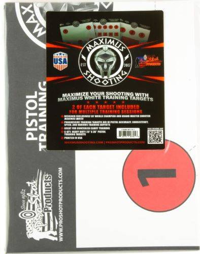 PROSHOT MXM WHITE PISTOL TRNG 6PK - Image 2