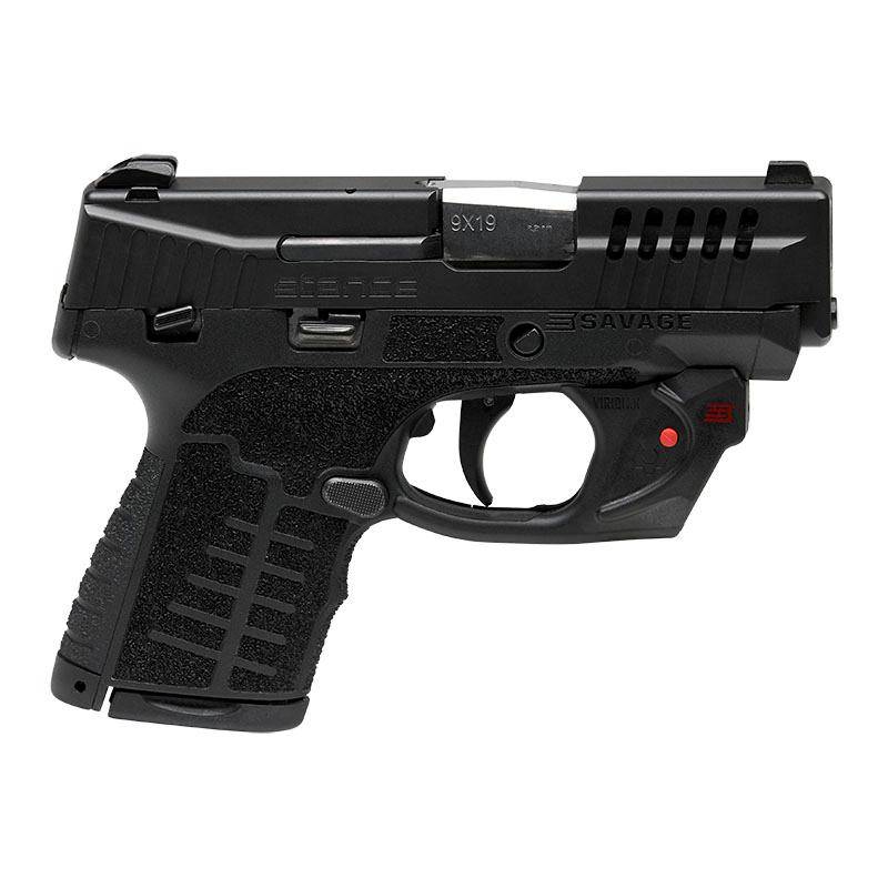 Savage Arms Stance Black Manual Safety Laser Handgun 9mm Luger 7rd Magazines 3.2" Barrel Black