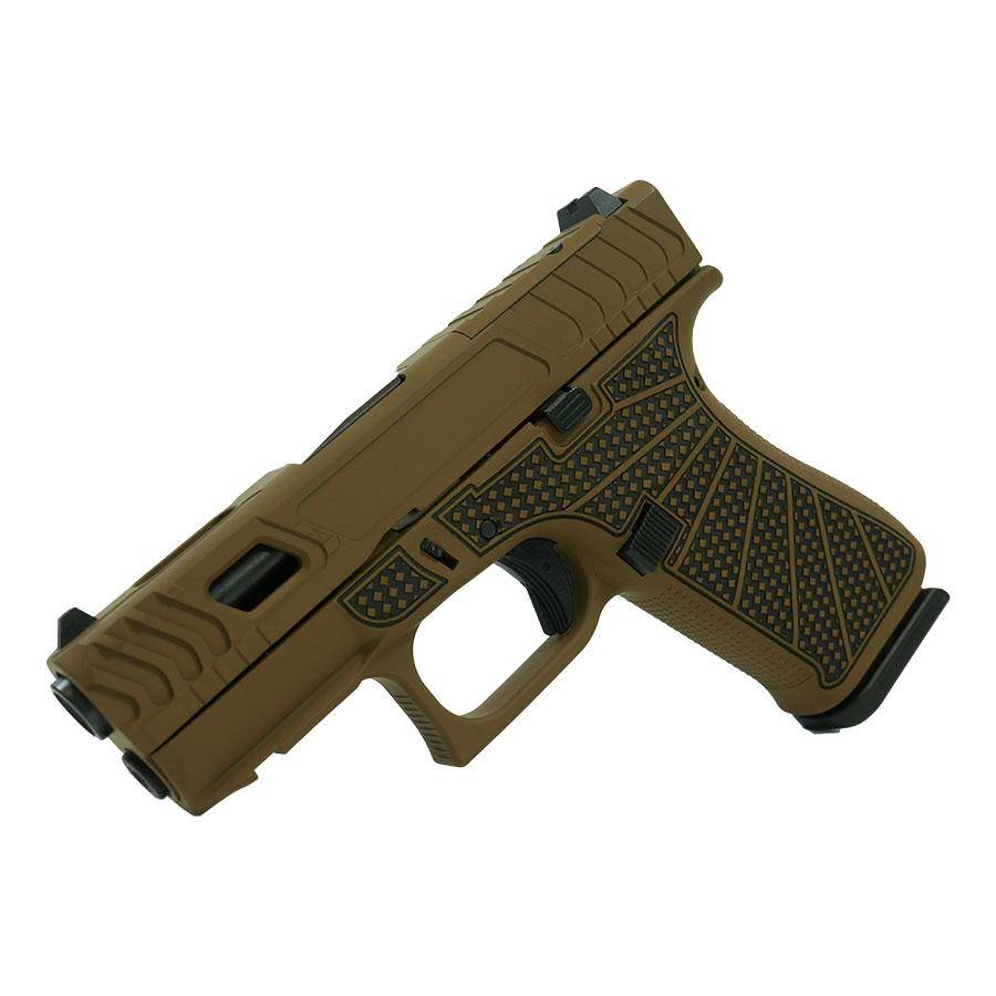 Glock 43X "Jimbo Ripple Stipple" FDE Optic Cut Handgun 9mm Luger 10rd Magazines(2) 3.4" Barrel Accessory Rail USA Made - Image 4