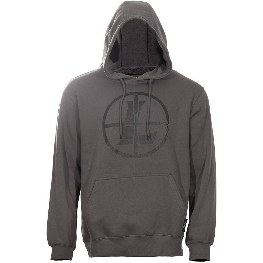 Leupold Distressed Reticle Hoodie Gunmetal 3XL - Image 2