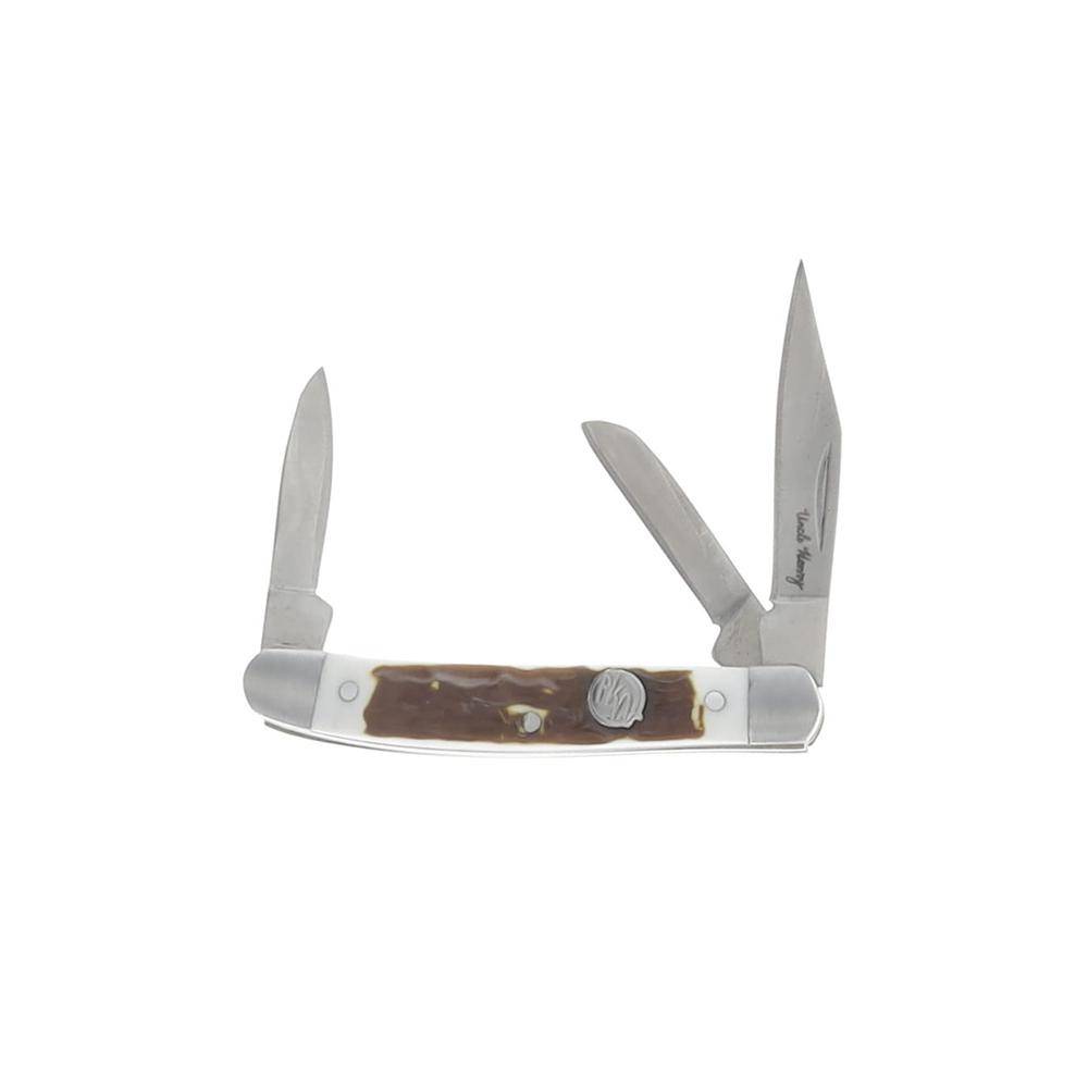 Uncle Henry Knife Combo with Tin 1 Fixed Knife 2 Folding Knives - Image 8