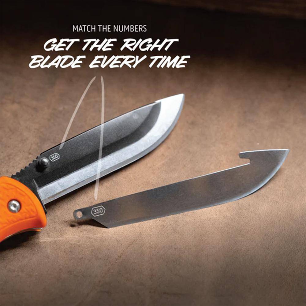 Outdoor Edge RazorPro L Replaceable Blade Hunting Knife 3-1/2" Drop Point Blade Black - Image 7