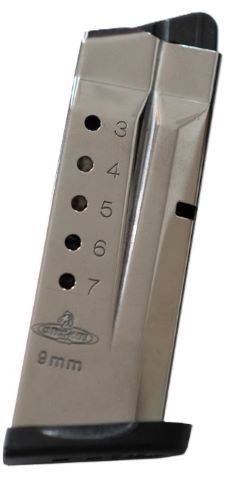 Check-Mate S&W SHIELD Compatible Handgun Magazine Stainless Steel 9mm Luger 7/rd - Image 2
