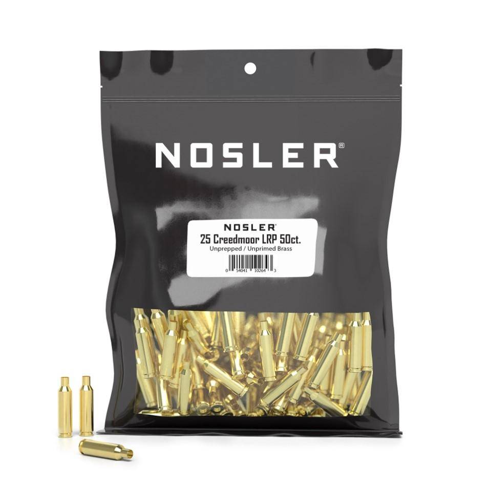 Nosler Unprimed Brass 25 Creedmoor LPP (50 ct)