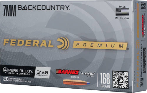 Federal Barnes LRX Rifle Ammunition 7mm Backcountry 168gr PT 3150 fps 20/ct - Image 3