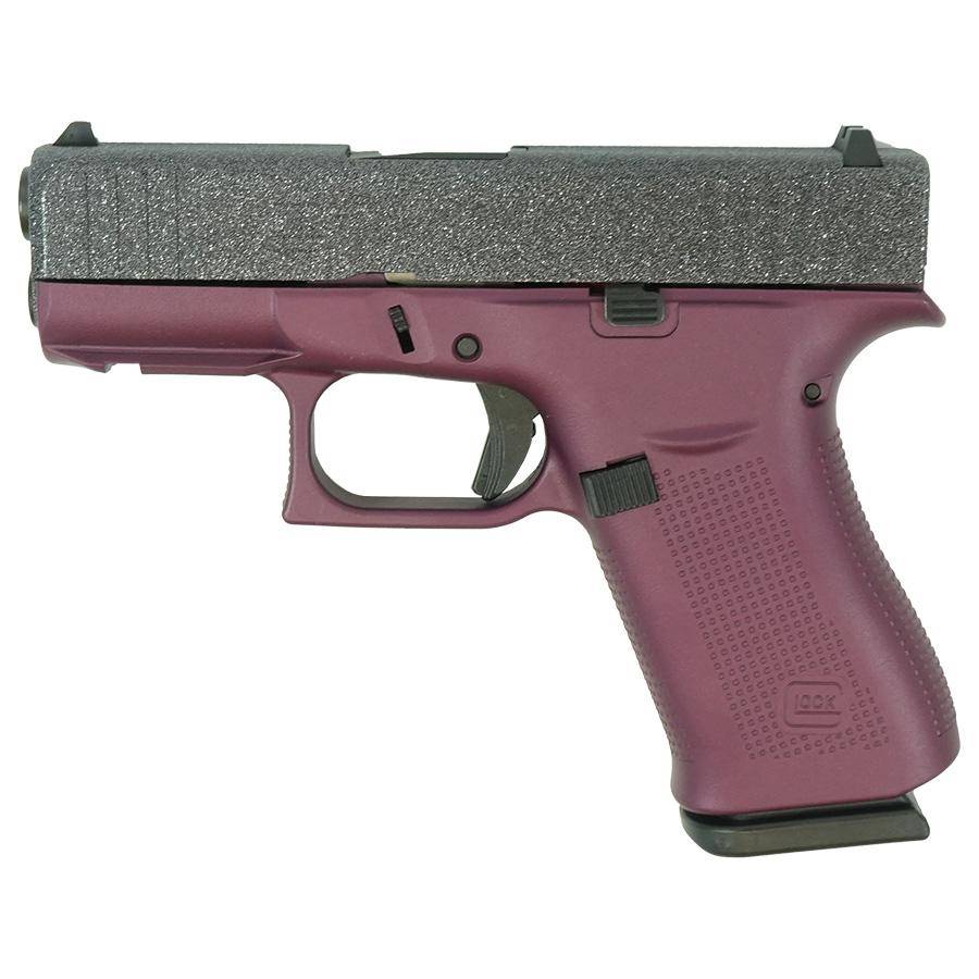 Glock 43X Glitter Slide/Black Cherry Frame Handgun 9mm Luger 10rd Magazines(2) 3.4" Barrel Accessory Rail USA Made - Image 2