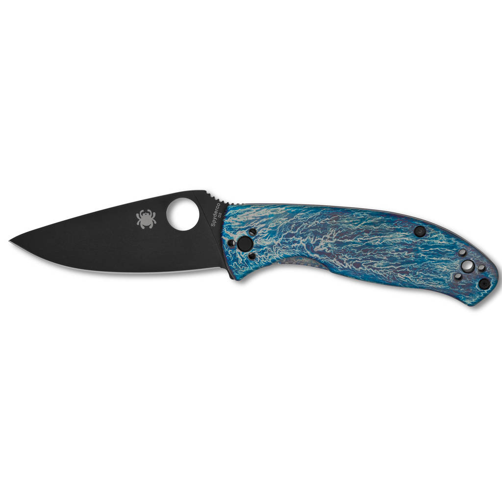SPYDERCO TENACIOUS TI DISRY BLK/BLU