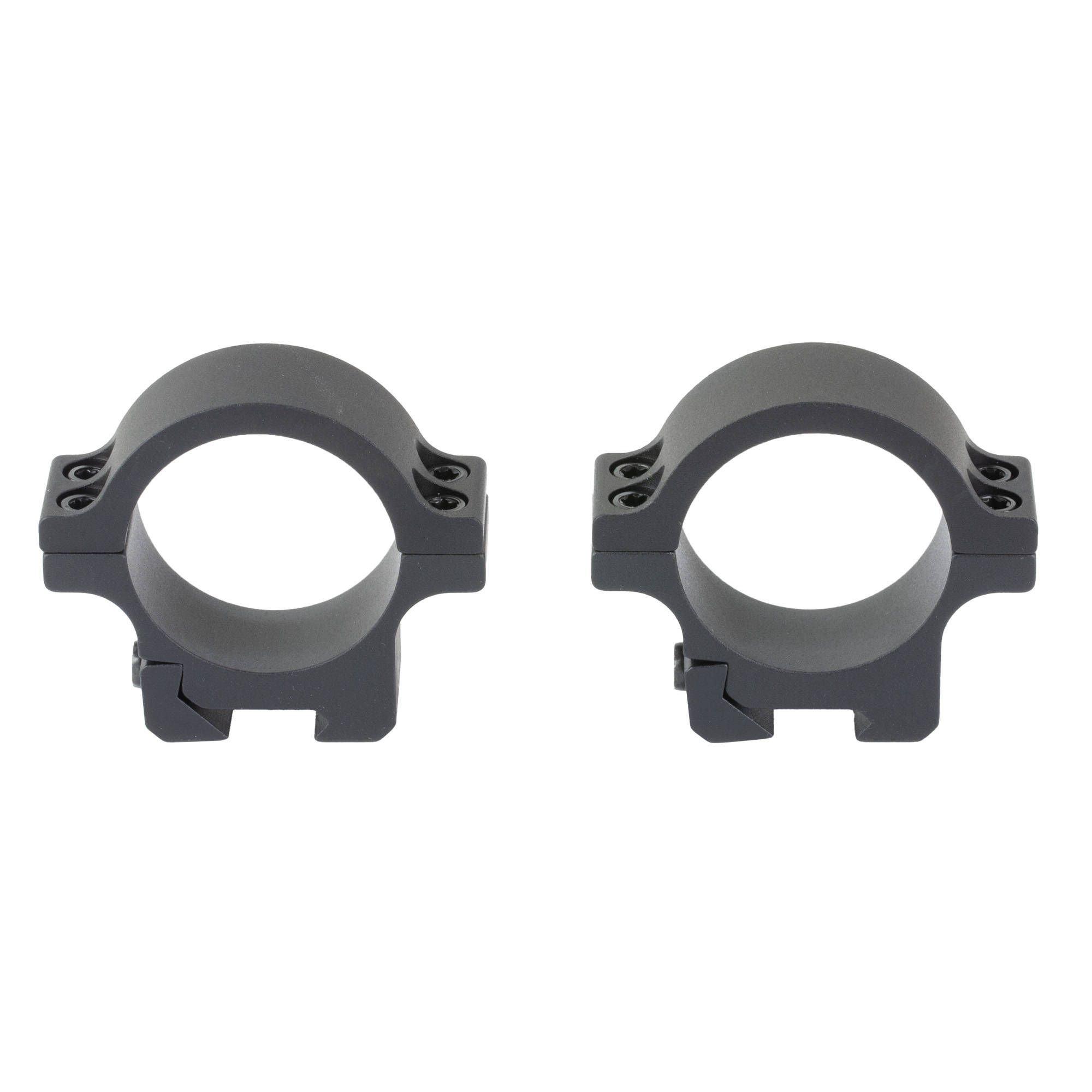 Leupold Open Range Rimfire Cross-Slot Rings 30mm Medium Black - Image 3