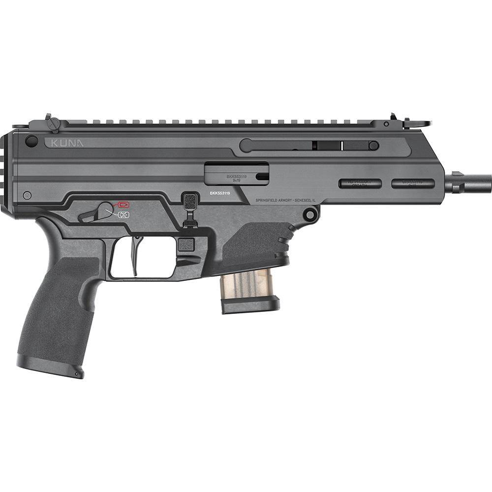 Springfield KUNA Tri-Lug Handgun 9mm Luger 6.125'' Tri-Lug Barrel 10rd Magazines(2) w/Flip-Up Sights