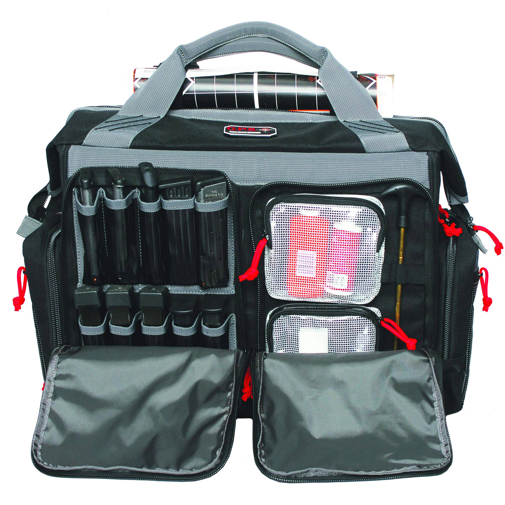 G-Outdoors Rolling Range Bag- with Telescoping Handle-Black - Image 2