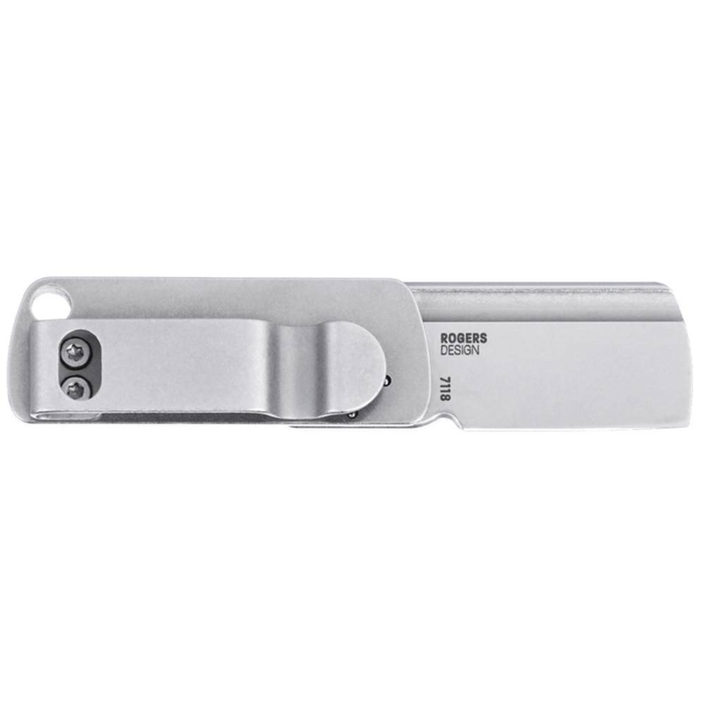 CRKT Box Key EDC Folding Pocket Knife 1-1/4" Blade Silver - Image 2