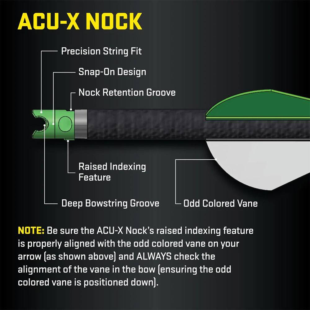 TenPoint ACU-X Snap-On Lighted Crossbow Nock 3/ct - Image 4