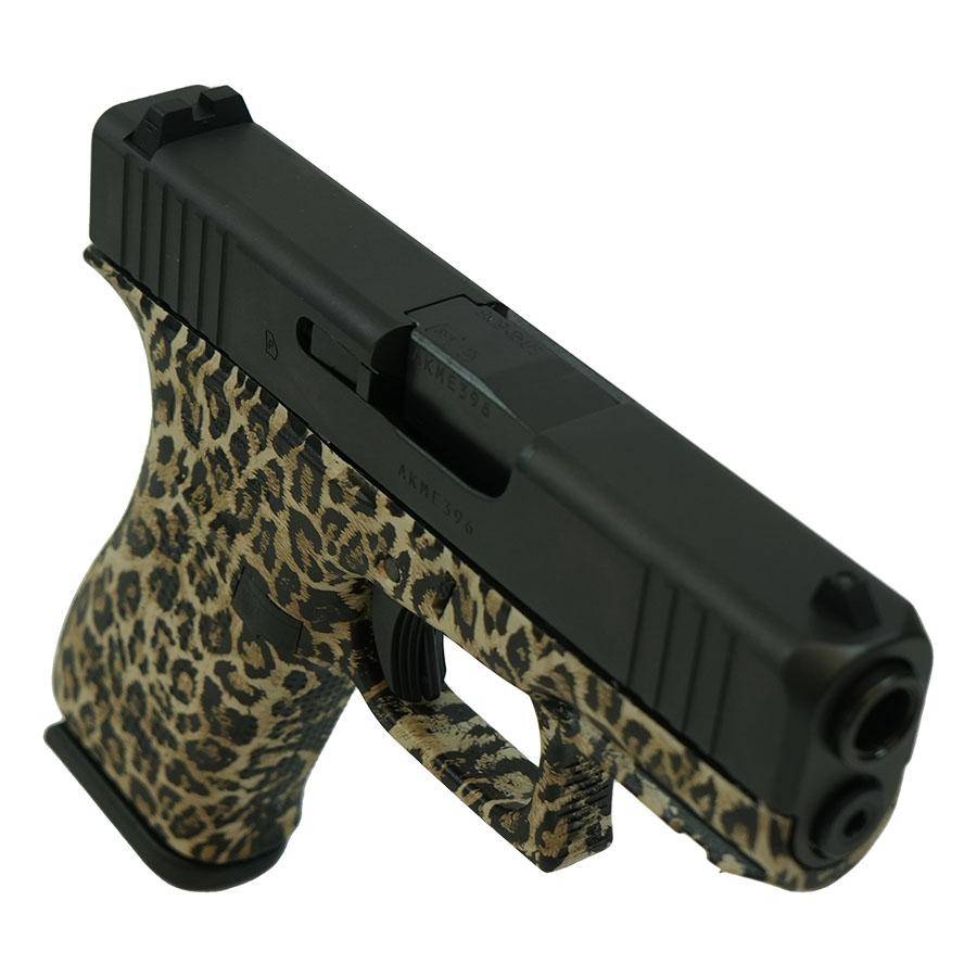 Glock 43X Leopard Print Frame Handgun 9mm Luger 10rd Magazines(2) 3.4" Barrel Accessory Rail USA Made - Image 2