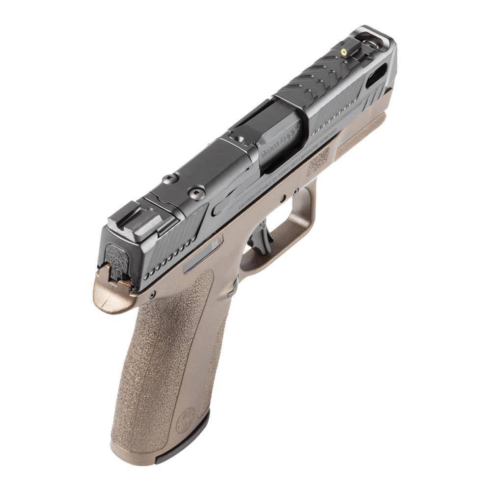 S&W PC Shield-X Carry Comp Midnight Bronze Handgun 9mm Luger 13(1)&15(1)rd Magazines 3.6" Ported Barrel Thumb Safety - Image 5
