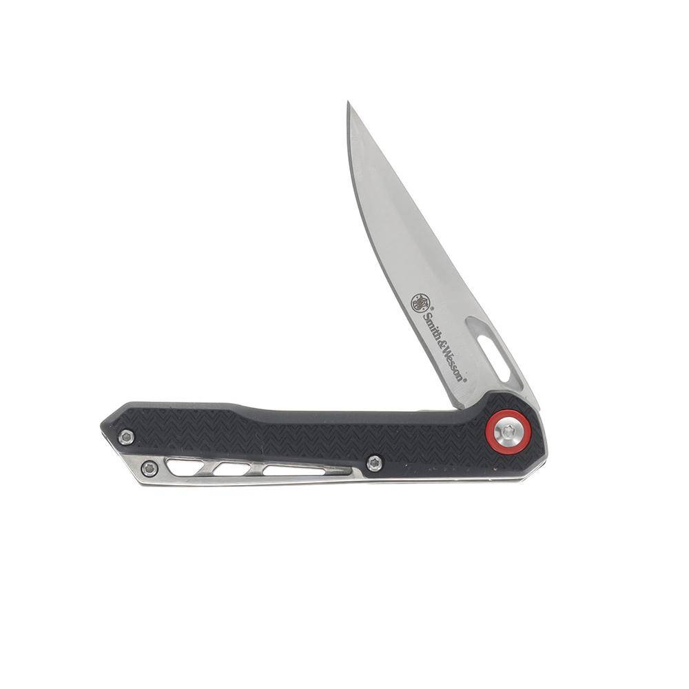 Smith & Wesson Tactical Folding Knife 3" Drop Point Blade Black - Image 3