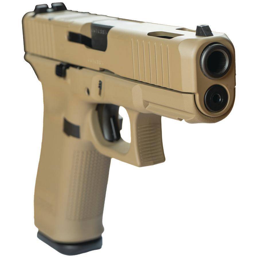 Glock V-Series Optic Ready Model 45 Handgun 9mm Luger 17rd Magazines (3) 3.7" Ported Barrel FDE Cerakote Austria - Image 3
