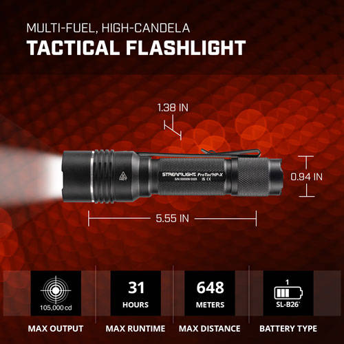 Streamlight Protac HP-X Flashlight 800 Lumens Black USB - Image 4