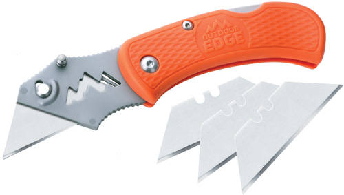 Outdoor Edge B.O.A. Utility Knife with 3 Blades Orange - Image 2