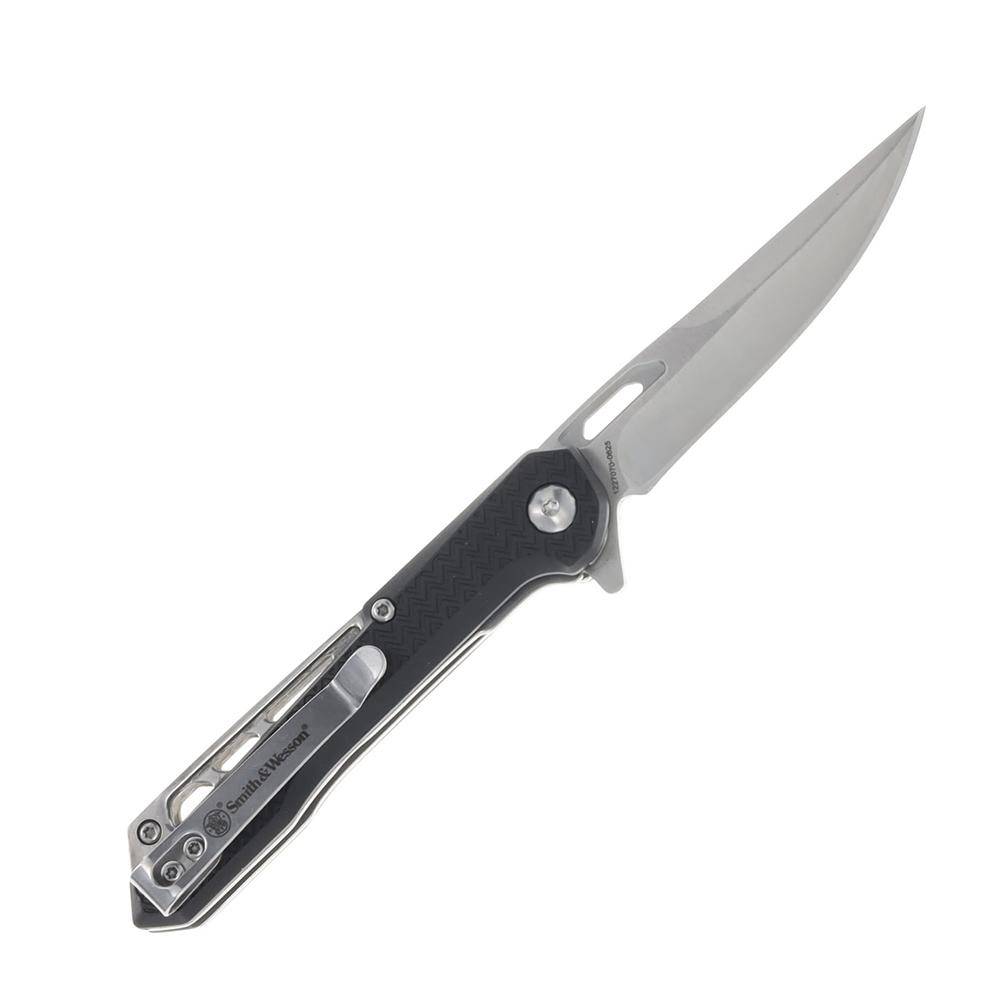 Smith & Wesson Tactical Folding Knife 3" Drop Point Blade Black - Image 2