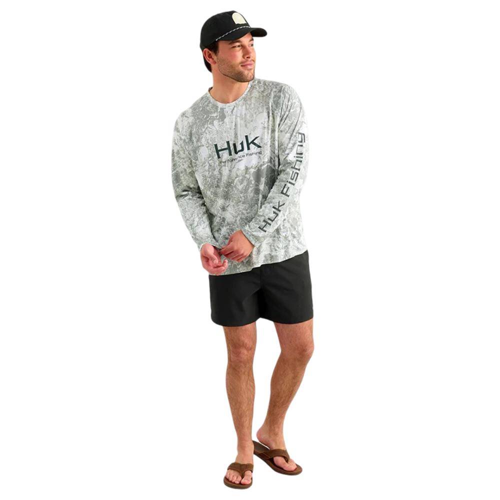 Huk Mossy Oak Pursuit Performance Long Sleeve Crew Shirt MO Seagrass 2XL - Image 3