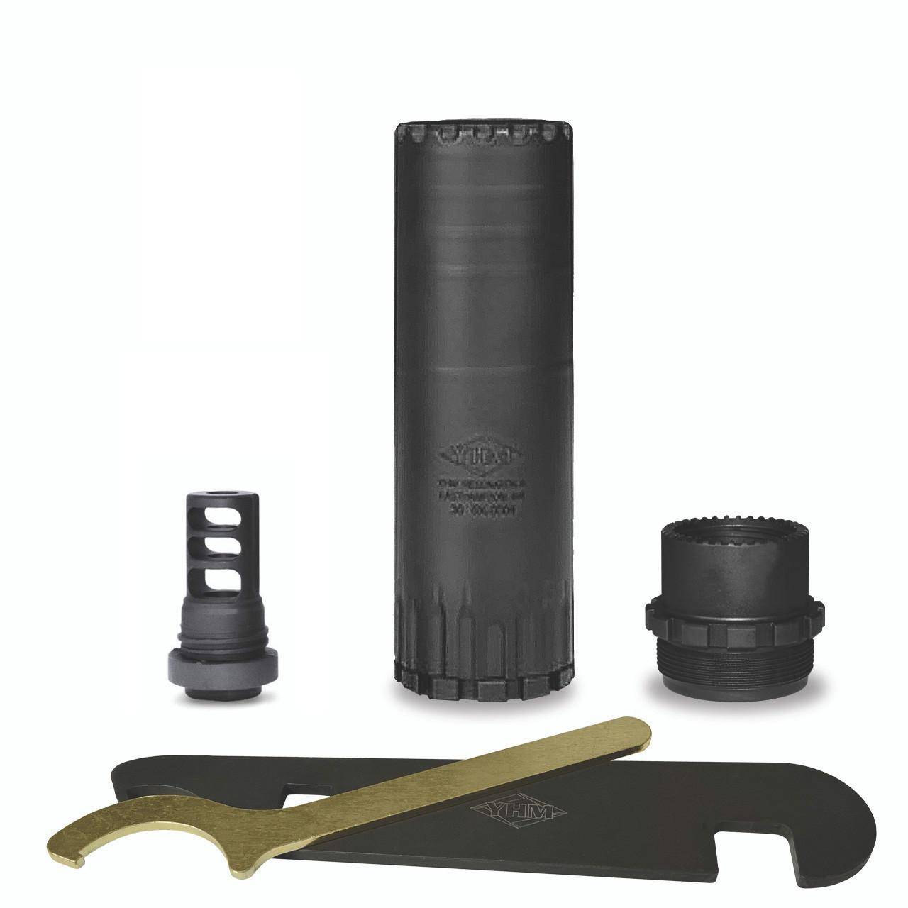 YHM Resonator K QD Suppressor .30 Cal Stainless Steel/Cobalt 6 Black 5/8-24? - Image 2