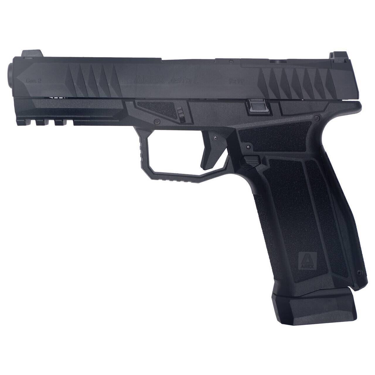 Arex Delta Gen 2 L OR Handgun 9mm Luger 17(1)&19(1)rd Magazines 4.5" Barrel Black - Image 2