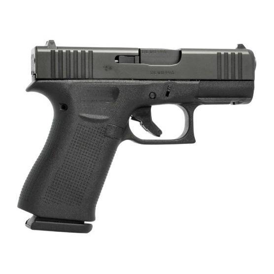 Glock 43x Handgun 9mm Luger 15rd Magazines (2) 3.41" Barrel Black FS with Front Rails Austria made