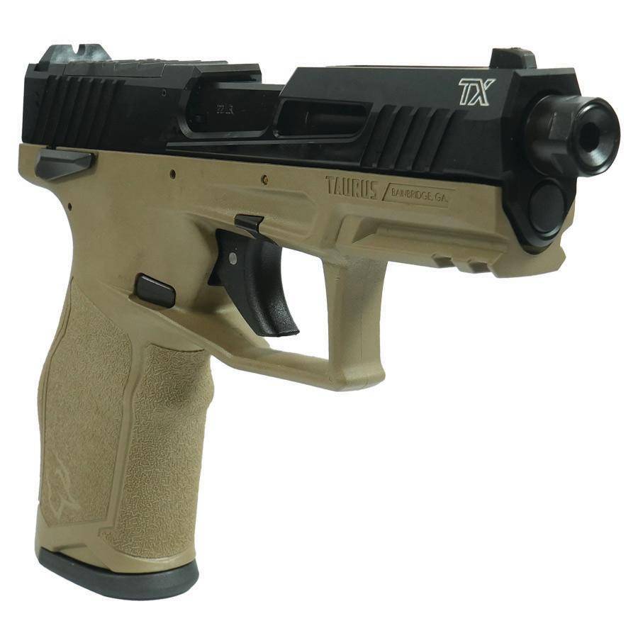 Taurus 2TX22 TORO Handgun .22 LR 10rd Magazines(2) 4.6" Threaded Barrel Black Slide/FDE Frame - Image 2